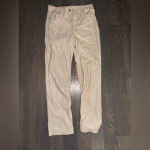 Jonathan Simkhai Cream Straight Leg Pants